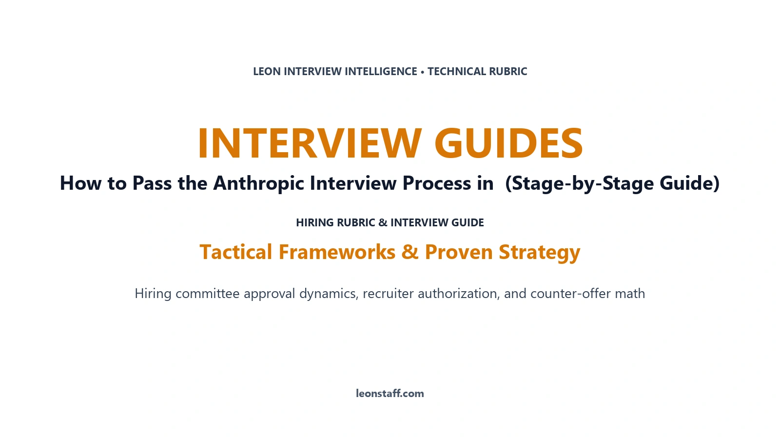 How to Pass the Anthropic Interview Process in 2026 (Stage-by-Stage Guide)